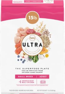 NUTRO ULTRA Adult Small Breed High Protein Natural Dry Dog Food with a Trio of Proteins from Chicken, Lamb and Salmon