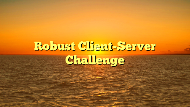 Robust Client-Server Challenge